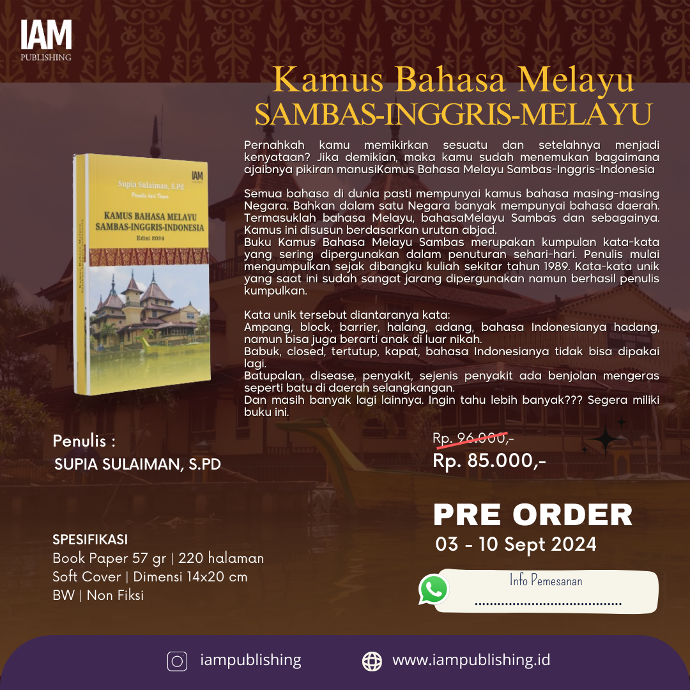 KAMUS BAHASA MELAYU SAMBAS-INGGRIS-INDONESIA